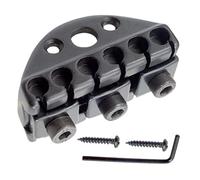 harayaa Musical 42mm Guitar Metal String Lock Nut for Electric Guitar Bridge, Black, as described