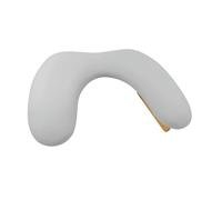 harayaa Nail Arm Rest Pillow Hand Cushion Practical Wood Base Beauty Tool Stand Mat Nail Art Hand Pillow for Home Manicurist Salon, Grey