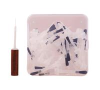 harayaa Nail Polish Brush Nail Gel Brushes for Salon Home Mini Soft Bristles Efficient Practical Compact Powder Liquid Brush, 60Pcs Brown
