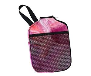 harayaa Neoprene Pickleball Paddle Cover Racket Sleeve Dustproof with Handle Strap Waterproof Pickleball Protection Pickleball Head Cover Premium, Pink