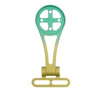 harayaa Out Front Bike Computer Mount Stem Extension Bracket Adjustable Angle Camera Holder, Gradient Green