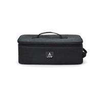 harayaa Outdoor Gear Storage Organizer Bag with Partitioned Interior Zippered Side Carry Loops and Padded Handle Soft Sided Oxford Design Suitable for Camping, Black, S
