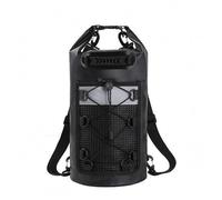 harayaa Outdoor Waterproof Contai Dry Bag Backpack Roll-Upper Seal Buckle Fastening PVC Mesh Mesh Pocket Top Carry Handle Cylindrical Shape Suitable for, Black, Black, 20L