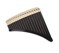 harayaa Pan Flutes Traditional Handmade Folk Musical Instrument, Pan Pipe for Musician Woodwind Gifts Beginners Musical Gift, 18 Pipes brown