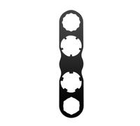 harayaa Pedal Wrench Flat Spanner Tool Pedal Remover Maintenance Tool Titanium Alloy Slim Design Strong Leverage Suitable for Cyclists Home Workshop Mobile Repair kit, Black