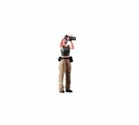 harayaa Photographer Figurine Miniature Resin Figure Hand-Finished Display Model with Authentic Textures Suitable for Sand Table Scenes Micro-Photography Architectural Layout Collection