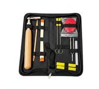 harayaa Piano Tuning Equipment Piano Tuning Set Wrench Mute Hammer Maintenance Accessories With Wood Handle And Metal Heads In Carry Pouch suitable for piano teachers home adjustments service visits
