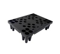 harayaa Plastic Pallets Lightweight Waterproof Floor Pallet Interlocking Nestable Durable Ventilated Grid Storage Pad for Garage Kitchen Supermarket Warehouse Outdoor Yard Garden