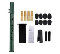 harayaa Pocket Saxophone, Woodwind Instrument, Lightweight with Mouthpiece Reeds, Portable Saxophone for Amateurs Instrument Players, green