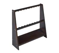 harayaa Pool Cue Rack Freestanding Wooden Billiards Stick Holder Holds 10 Pool Cues, Billiards Accessories Sturdy Organizer Rackfor Bars, Clubs, and Billiard Players, Easy Install