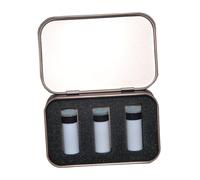 harayaa Pool Cue Tips Storage Box with 3 Cue Tips Screw Pool Cues Tip Practical, Professional, Portable, Metal Billiard Accessories