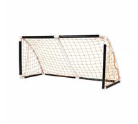 harayaa Portable Soccer Goal Soccer Net Training Goal Frame Freestanding Goal Post Orange Netting Steel Frame With Quick Setup And Tear Down Suitable for garden training community fields