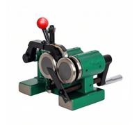 harayaa Punch Forming Machine Three Jaw Punch Former Manual Grinding Shaft Tool Bench Mounted Chuck Fixture with Belt Driven Main Wheel for Tool Sharpening Bench Machining, 0.005mm
