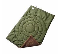 harayaa Quilted Dog Mat with Carry Loop Double-Sided Foldable Fleece Dog Mat Lightweight for Home, Army Green, 65x95 CM