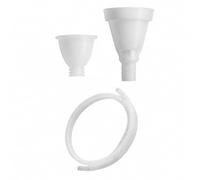 harayaa Rainwater Collection Funnel with Drainage Hose Easy to Install Awning Rainwater Runoff Collector with Hose Heavy Rainfall Suitable for Patios, 2m Hose