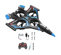 harayaa RC Plane Foam Aircraft Sensing RC Glider Anti Falling Easy to Control Outdoor Flying Toy Remote Control Airplane, Blue with 1 Battery