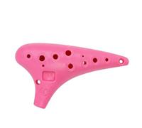 harayaa Resin Ocarina Four Hole Alto C Musical Instrument Portable Lightweight Structure Suitable for Beginners Practice Students Teaching, Pink