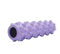 harayaa Roller Myofascial Muscle Massage Roller Trigger Point Roller with Firm Eva Foam and Hollow Body Suitable Workout Home Gym Stretching Studio Physical Therapy Travel, Rose Violet, 45cm