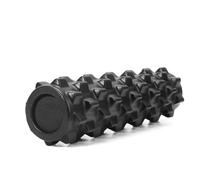 harayaa Roller Myofascial Muscle Massage Roller Trigger Point Roller with Firm Eva Foam and Hollow Body Suitable Workout Home Gym Stretching Studio Physical Therapy Travel, Black, 45cm