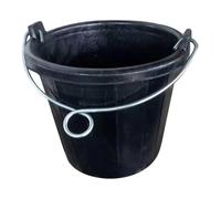 harayaa Rubber feed Bucket with Handle,Feeder Container Multifunctional Pail Water Bucket for Horse Garden Cattle Livestock Pigs