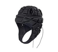 harayaa Rugby Helmet Headguard Headgear for Soccer, Scrum Cap Soft Protective Helmet for Kids Youth, S Black