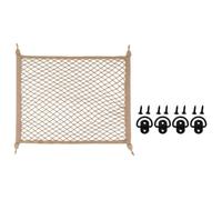 harayaa Secure Elastic Mesh Cargo Net | Stretchable, Trunk Cargo Net, Space-Saving, for Road Trips, Drivers, commuters, Style B