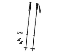 harayaa Ski Poles, Adjustable Wrist Strap, Ski Equipment with Snow Baskets, Snowboard Tips, Bunny Hill Resort Snowshoes, black