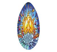 harayaa Skimboard Beach Paddle Board 41'' Shallow Water Wooden Skim Board Surf Boards for Boys Girls Teens Beginners Adults, Energy