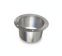 harayaa Stainless Steel Flange Ventilation Connector Round Duct Fitting Mounting Flange Bolt Holes 304 Stainless Steel Body Polished Look Structural Strength, Outer Diameter 133mm, Height 100mm