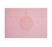 harayaa Support Cushion Workout Mat Exercise Pilates Pad Textured Non-Slip Surface Eco-Friendly TPE Construction Cushioning Comfort Suitable for Training Studio, Sakura Pink + Navy Blue