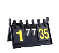 harayaa Tabletop Game Scoreboard With Rotating Number Cards Sturdy Black Frame Construction For Long Term Use Suitable For Volleyball Table Tennis