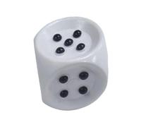harayaa Tactile Dice Braille Dice with Raised Black Pips Table Board Game Accessory Rounded Edges Smoother Rolling for Table Borad Games, Math Teaching Entertainment Party