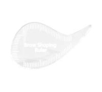 harayaa Teardrop Eyebrow Ruler Multifunctional Eyeliner Tool Eyebrow Stencils Ruler Clear Makeup Hairstroke Fast Drawing Mapping Tool for Professionals, and Beginners