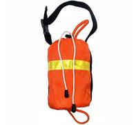 harayaa Throw Bag Rope Kit Water Pouch with Buoyant Polypropylene Line Waterproof Oxford Shell Reflective Strip Suitable for Boating Kayaking ice Fishing Search and, Orange, 21M Floating Rope