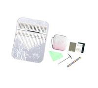 harayaa Thumb Piano Music Instruments 21 Keys Tune Hammer Cute Tone Key Sticker Keychain Accessories Thumb Piano for Child, Style A