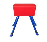 harayaa Training Equipment Adjustable Gymnastics Jumping Horse Sturdy Steel Frame Balance Bench With Padded Top Non-Slip Feet Suitable for Kids Physical Coordination , average (Goat Head 45x25x22CM