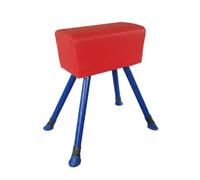 harayaa Training Equipment Adjustable Gymnastics Jumping Horse Sturdy Steel Frame Balance Bench With Padded Top Non-Slip Feet Suitable for Kids Physical Coordination , Small (Goat Head 40x20x18CM, H