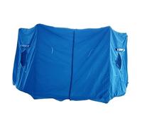 harayaa Trampoline Tent Outdoor Awning Canopy Cover Oxford Cloth Sun Protection Waterproof Zippered Door Suitable for Community Events Backyard Activities, Blue 6FT 6 Poles