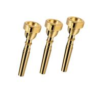 harayaa Trumpet Mouthpiece Replacement Parts for Wind Instruments 3C/5C/7C for New Players, Gold