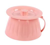 harayaa Urinal Pot Spittoon with Lid Portable with Handle Chamber Pot Night Pee Holder for Bedroom Household Men Woman Elder Kids, Pink