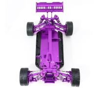 harayaa Vehicle Chassis Frame RC Car Chassis Frame Kit Metal Aluminum Alloy Preassembled Precision Gears With Shock Towers Suitable for Wey Li 124007 124016 124017 124018 124019 Repairs, Purple