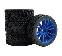 harayaa Vehicle Tire Rally Wheel Maze Pattern Slide Vehicle Mount Foam Insert Rubber Build Suitable for RC Track Gravel asphalt Compatible, Blue