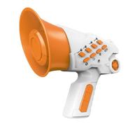 harayaa Voice Changer Toy Voice Amplifier Role Play with 4 Different Voices Loudspeaker Portable Speaker for Vending Event Market, Orange