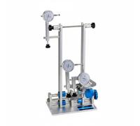 harayaa Wheel Stand Truing Stand Wheel Alignment Stand Rim Tuning Tool With Linear Bearing And Compact Footprint Suitable for small workshops garage benches service, style to 2