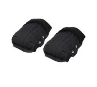 harayaa Winter Pram Hand Muff Trolley Warm Gloves Pram Hand Warmer Trolley Muff for Trailer, Black