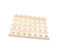harayaa Wooden Essential Oil Storage Rack Aroma Bottles Storage Organizer Tray Nail Polish Fragrance Container for Holiday Festivals, 5 layers 7 holes