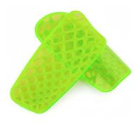 harayaa Youth Soccer Shin Guards With Ergonomic Fit Cushioned Padding Impact Protection Ventilated Design For Children Suitable For Training School Matches Competitive Games, Fluorescent Green, L