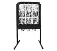 HarBin-Star - 9 Hole Baseball Net, 24" x 25" Softball Baseball Training Equipment for Hitting Pitching Practice, Height Adjustable Trainer Aid, for Fielding/Throwing Practice