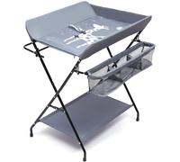 HarBin-Star - Baby Changing Table, Baby Changing Unit with Storage, Portable Folding Adjustable Changing Tables, Infant Care Station, Diaper Organizer Station Table for Changing Clothes and Diapers