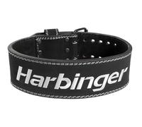 Harbinger 10mm Powerlifting Belt - Heavy-Duty Leather, 4" Wide, Maximum Back & Core Support, 3-Prong Steel Buckle, Competition Legal, Ideal for Squats & Deadlifts, Unisex, Black, Small